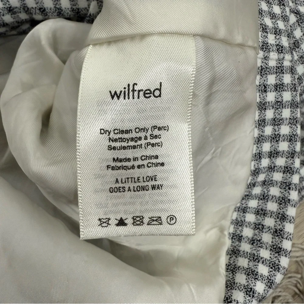 Wilfred Ourson Little Cropped Jacket Gingham XS Aritzia #71698 - Picture 8 of 9